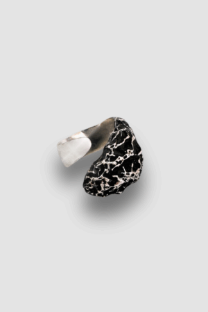 Aurora Lava silver adjustable wide ring - main photo