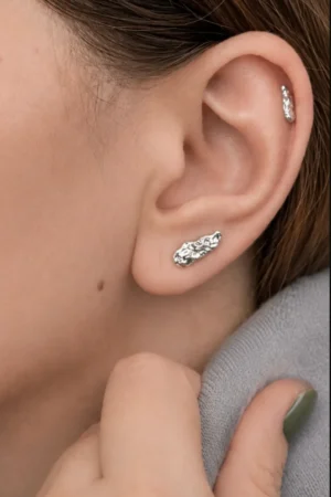Moontrail Studs Earrings - on model